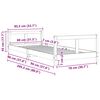 vidaXL sengeramme til juniorseng 80x200 cm massivt fyrretr&aelig;