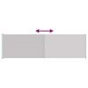 vidaXL sammenrullelig sidemarkise til terrassen 180x600 cm gr&aring;