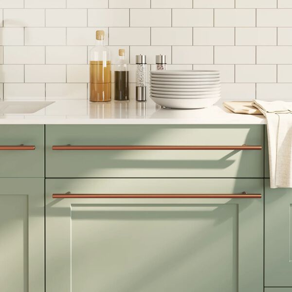 vidaXL skabsh&aring;ndtag 20 stk. 480 mm rustfrit st&aring;l bronzefarvet