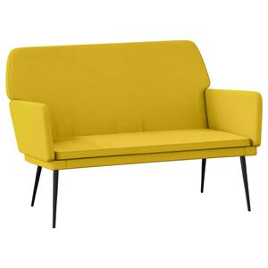 vidaXL b&aelig;nk 108x79x79 cm velour gul
