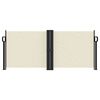 vidaXL sammenrullelig sidemarkise 100 x 600 cm cremefarvet
