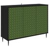 vidaXL Sideboard GELEEN Sort eg 102 x 33 x 76 cm Konstrueret tr&aelig;