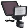 vidaXL soldrevet LED-spotlight med sensor sort