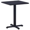 vidaXL havebord 60x60x75 cm sort