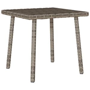 vidaXL havesofabord 40x40x37 cm firkantet polyrattan gr&aring;