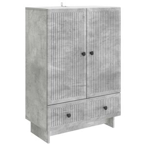 vidaXL Sideboard BetonGr&aring; 66 x 34,5 x 95 cm Konstrueret tr&aelig;
