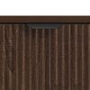 vidaXL Sideboard med skuffe Brun eg 79,5 x 33 x 82 cm Konstrueret tr&aelig;