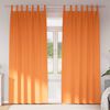 vidaXL M&oslash;rkl&aelig;gningsgardiner med ringe 2 pcs Lys Orange 245 x 140 cm