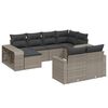 vidaXL sofas&aelig;t til haven 10 dele med hynder polyrattan gr&aring;