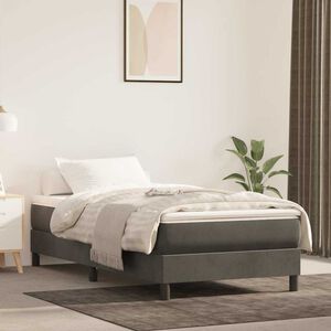 vidaXL springmadras med pocketfjedre medium 80x160 cm til fl&oslash;jl m&oslash;rkegr&aring;