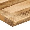 vidaXL bordplade 90x40x2,5 cm naturlig kant massivt ru mangotr&aelig;