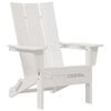 vidaXL Foldbar Adirondack Stol Hvid 80,5 x 74,5 x 92 cm HDPE