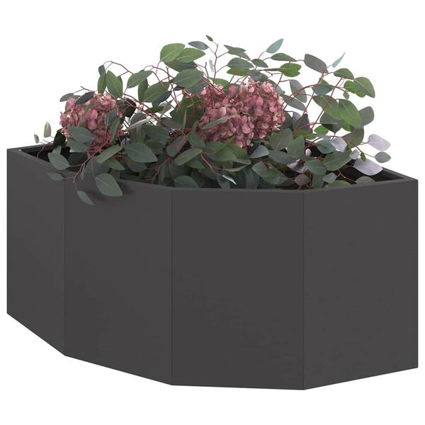 vidaXL Hj&oslash;rne Plantekasse Sort 60 x 60 x 35 cm St&aring;l