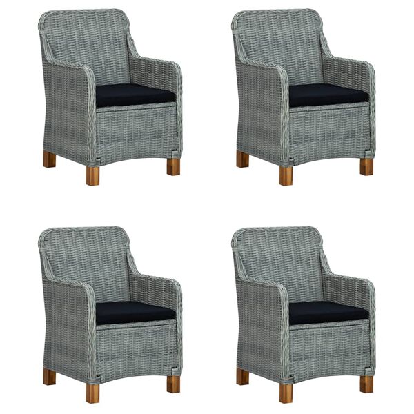 vidaXL spisebordss&aelig;t til haven 5 dele lysegr&aring;