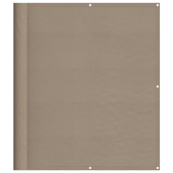 vidaXL altanafsk&aelig;rmning 120x800 cm 100 % polyester gr&aring;brun