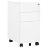 vidaXL mobilt arkivskab 30x45x59 cm st&aring;l hvid