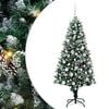 vidaXL Kunstigt juletr&aelig; med stativ Gr&oslash;n 180 cm PVC og St&aring;l og Plastik
