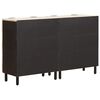 vidaXL Sideboard Hvid Vask Finish Massivt mangotr&aelig;