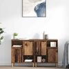 vidaXL Sideboards 2 pcs Gammelt tr&aelig; 60 x 35 x 70 cm Konstrueret tr&aelig;