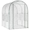 vidaXL Drivhus med ramme 160 x 200 x 192,5 cm PVC Transparent