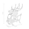 vidaXL vinreol massiv aluminium 33 x 14 x 54 cm s&oslash;lvfarvet