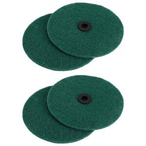 vidaXL Gulvpoleringsmaskine 4 stk. &Oslash; 14 cm M&oslash;rkegr&oslash;n Mikrofiber