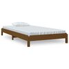 vidaXL stabelbar seng 75x190 cm massivt fyrretr&aelig; gyldenbrun