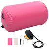 vidaXL oppustelig gymnastikrulle med pumpe 100x60 cm PVC lyser&oslash;d