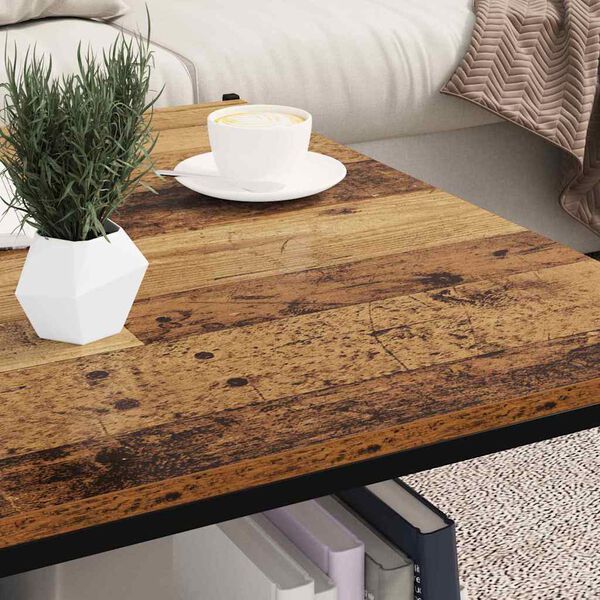 vidaXL Boghylde Br&aelig;t 4 pcs Brun 80 x 40 x 1,5 cm Konstrueret tr&aelig;