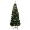 vidaXL kunstigt juletræ med 300 LED-lys 210 cm