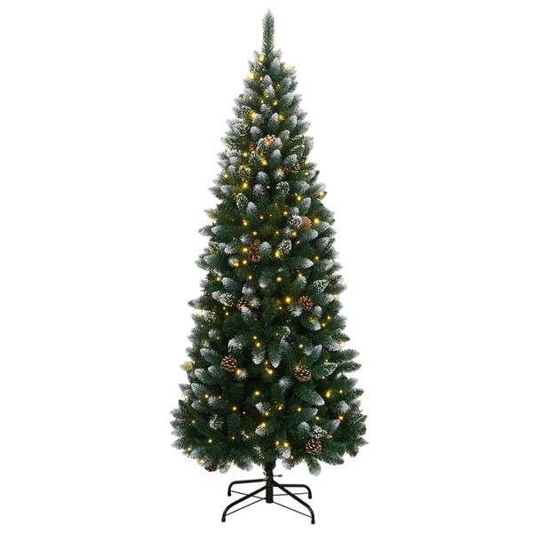 vidaXL kunstigt juletræ med 300 LED-lys 210 cm