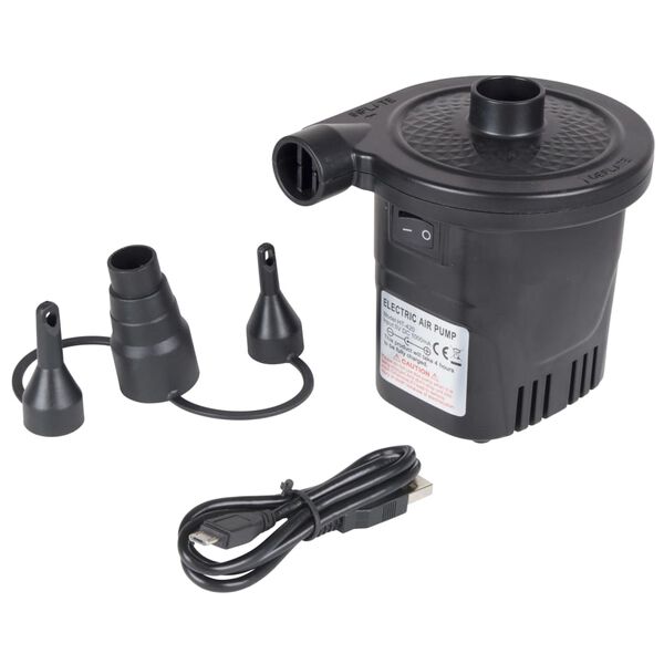 Bo-Camp elektrisk pumpe til luftmadras med USB 250 l/min 12/230 V