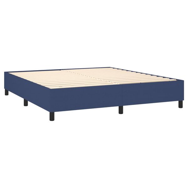 vidaXL Boxspring sengeramme 180x200 cm stof bl&aring;