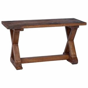 vidaXL b&aelig;nk Naturfarvet 85 x 35 x 46 cm Massivt genbrugstr&aelig;