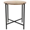Ambiance endebord 45 cm rundt tr&aelig; og metal