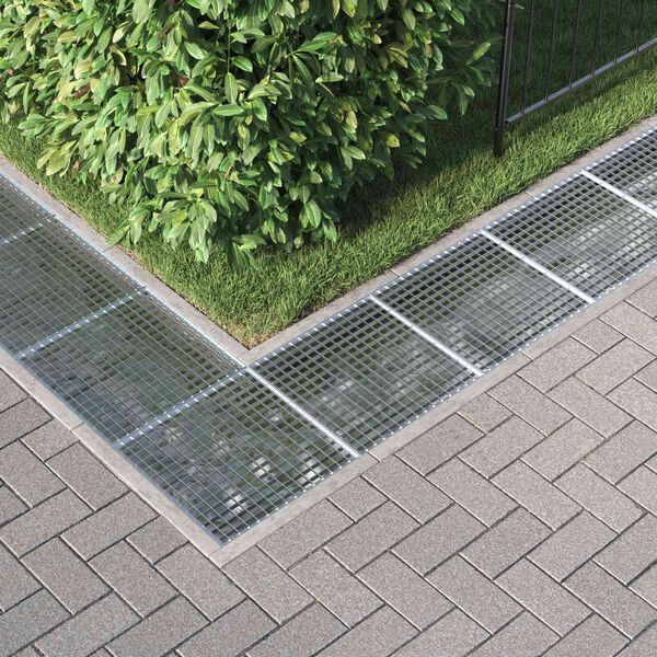 vidaXL Gitter S&oslash;lv 50 x 50 x 2 cm Hot-Dip Galvaniseret St&aring;l