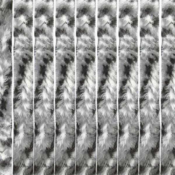 Travellife insektgardin til d&oslash;r Chenille Rain 185x56 cm gr&aring; og sort