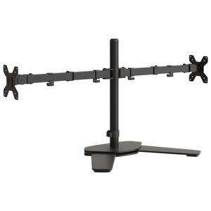 vidaXL dobbelt sk&aelig;rmstativ VESA 75/100 mm st&aring;l sort