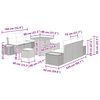 vidaXL Havesofa S&aelig;t 8 pcs Beige polyrattan