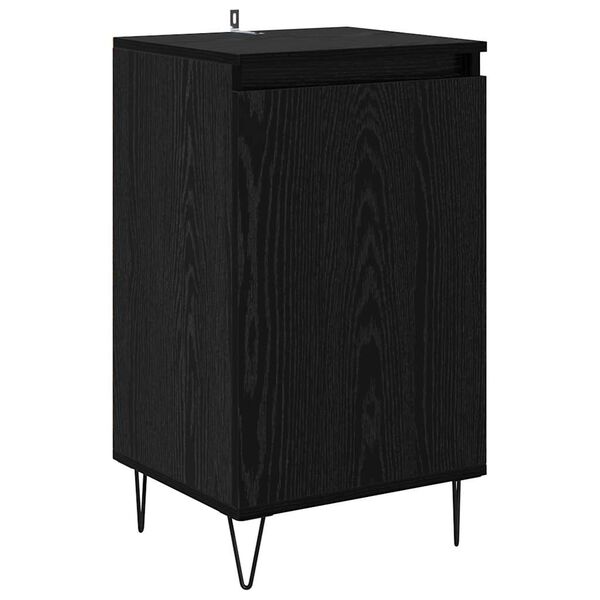 vidaXL Sideboard V&aelig;gmonteret Sort eg 40 x 35 x 70 cm Konstrueret tr&aelig;