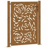 vidaXL havel&aring;ge 100x125 cm vejrbestandigt st&aring;l flammedesign