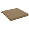 vidaXL 1-Stykke S&aelig;depude SOEST 100% polyester Gr&aring;brun 70 x 70 x 7 cm