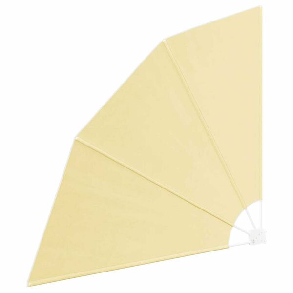 vidaXL Balkon Afsk&aelig;rmning Sandfarvet 160 x 160 cm Polyester