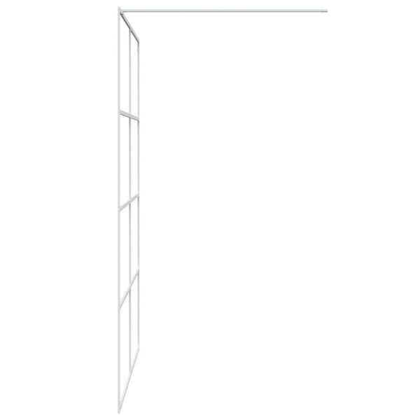 vidaXL brusev&aelig;g 140x195 cm klart sikkerhedsglas hvid