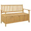 vidaXL Opbevaringsb&aelig;nk 2 -Seater 120 x 63 x 84 cm Massiv akacie