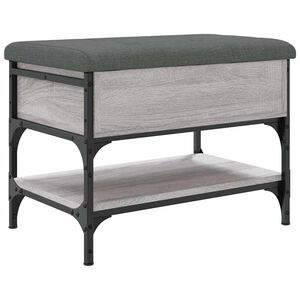 vidaXL skob&aelig;nk 62x42x45 cm konstrueret tr&aelig; gr&aring; sonoma-eg