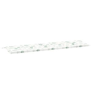 vidaXL B&aelig;nk Pude Oxford stof Bladdesign 180 x 50 x 3 cm