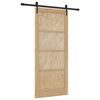 vidaXL Skyded&oslash;r ORKDAL Naturfarvet 86 x 198,5 cm Massivt fyrretr&aelig;