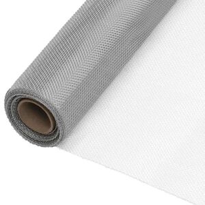 vidaXL net 60x1000 cm rustfrit st&aring;l s&oslash;lvfarvet