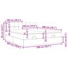 vidaXL osmannisk sengeramme med madrasser 200x200 cm stof sort